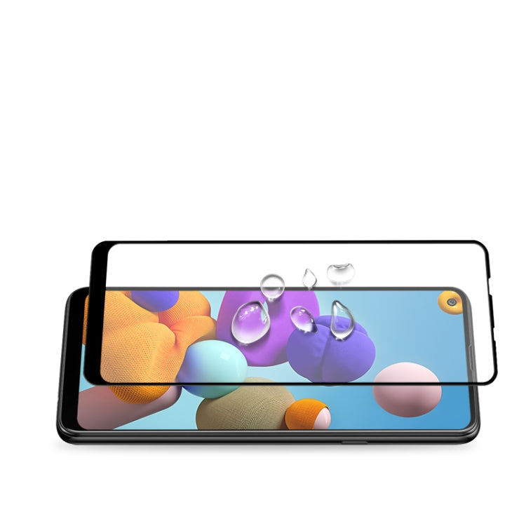 For Samsung Galaxy A21s mocolo 0.33mm 9H 2.5D Full Glue Tempered Glass Film