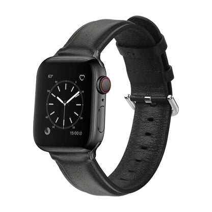 For Apple Watch Series 5 & 4 44mm 3 & 2 & 1 42mm Round Hole Leather Strap