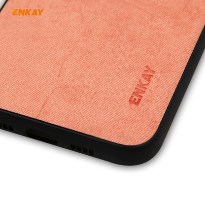 For iPhone 11 Pro ENKAY ENK-PC0292 2 in 1 Business Series Fabric Texture PU Leather + TPU Soft Slim Case Cover ＆ 0.26mm 9H 2.5D Tempered Glass Film, For iPhone 11 Pro