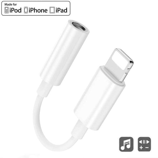 Zs-kl21836 2 PCS 8 Pin to 3.5mm Earphone Adapter Audio Adapter, Support All iOS System