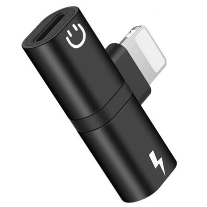 Zs-18182 2 PCS 2 in 1 8 Pin Male to 8 Pin Charging + 8 Pin Audio Female Connector Earphone Adapter, Supports Call & Volume Control, Compatible with IOS 13 System