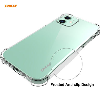 Hat-Prince ENKAY 2 in 1 Clear TPU Soft Case Shockproof Cover + 0.26mm 9H 2.5D Tempered Glass Protector Film, For iPhone 12 mini, For iPhone 12 / 12 Pro, For iPhone 12 Pro Max