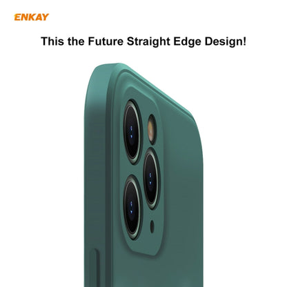 For iPhone 11 Pro Hat-Prince ENKAY ENK-PC065 Liquid Silicone Straight Edge Shockproof Protective Case, For iPhone 11 Pro