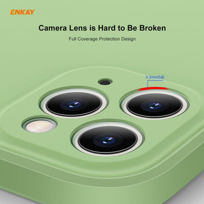 For iPhone 11 Pro Max Hat-Prince ENKAY ENK-PC066 Liquid Silicone Straight Edge Shockproof Protective Case, For iPhone 11 Pro Max