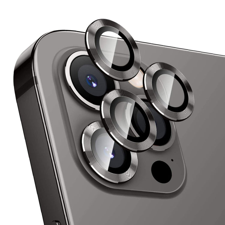 For iPhone 12 Pro ENKAY Hat-Prince Aluminium Alloy + Tempered Glass Camera Lens Cover Full Coverage Protector