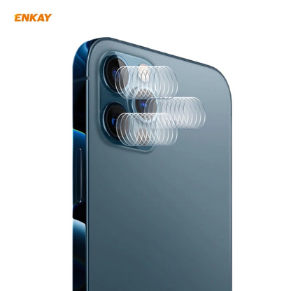 For iPhone 12 Pro / 12 Pro Max ENKAY Hat-Prince 0.2mm 9H 2.15D Round Edge Rear Camera Lens Tempered Glass Film 3 PCS/Set, 1 Set, 2 Set, 5 Set, 10 Set