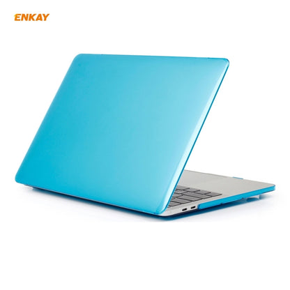 ENKAY 3 in 1 Crystal Laptop Protective Case + EU Version TPU Keyboard Film + Anti-dust Plugs Set for MacBook Pro 13.3 inch A1706 / A1989 / A2159 (with Touch Bar), For MacBook Pro 13.3 inch A1706 (with Touch Bar)