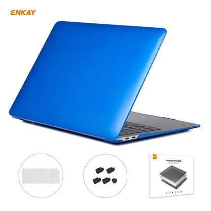 ENKAY 3 in 1 Crystal Laptop Protective Case + EU Version TPU Keyboard Film + Anti-dust Plugs Set for MacBook Air 13.3 inch A2179 & A2337 (2020), For MacBook Air 13.3 inch A2179 (2020)