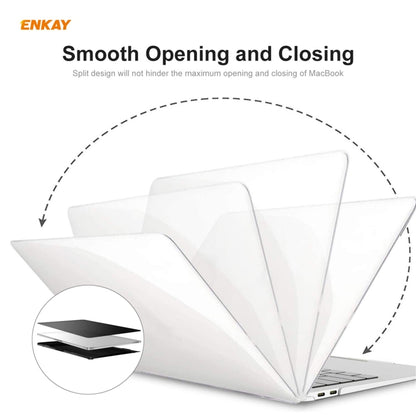 ENKAY 3 in 1 Crystal Laptop Protective Case + EU Version TPU Keyboard Film + Anti-dust Plugs Set for MacBook Air 13.3 inch A2179 & A2337 (2020), For MacBook Air 13.3 inch A2179 (2020)