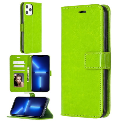 Crazy Horse Texture Horizontal Flip Leather Case with Holder & Card Slots & Wallet & Photo Frame for iPhone 13 Pro Max, For iPhone 13 Pro Max