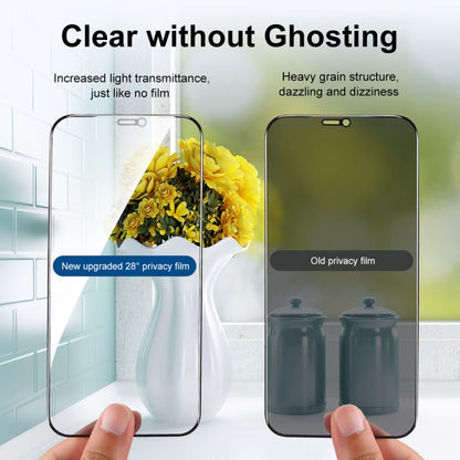 ENKAY Hat-Prince Full Coverage 28 Degree Privacy Screen Protector Anti-spy Tempered Glass Film, For iPhone 12 / 12 Pro, For iPhone 12 mini, For iPhone 12 Pro Max, For iPhone 11 Pro / XS / X, For iPhone 11 / XR, For iPhone 11 Pro Max