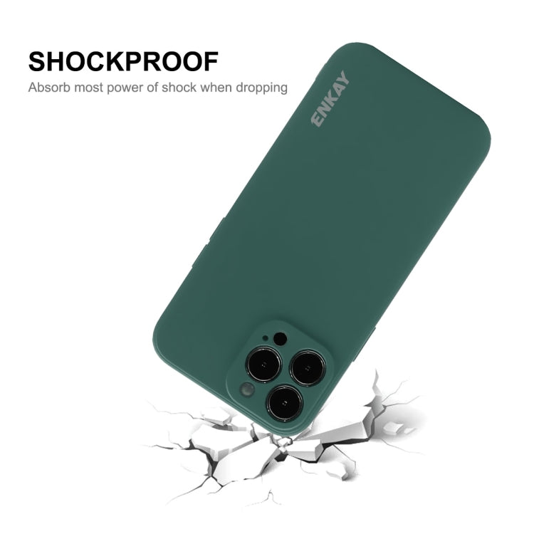 Hat-Prince ENKAY Liquid Silicone Shockproof Protective Case Cover  for iPhone 13 Pro Max, For iPhone 13 Pro Max
