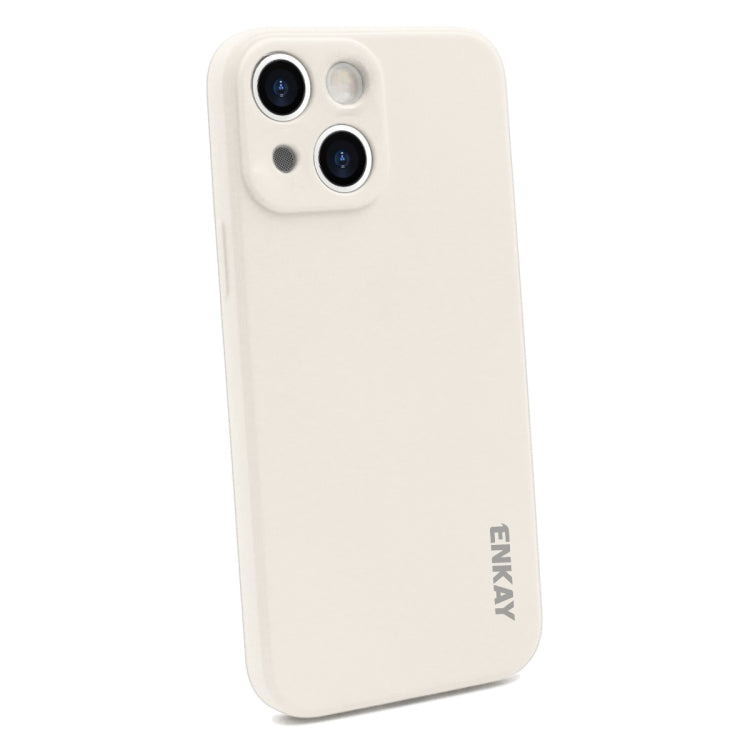 Hat-Prince ENKAY Liquid Silicone Shockproof Protective Case Drop Protection Cover + Full Coverage Tempered Glass Protector Film for iPhone 13 mini, For iPhone 13 mini