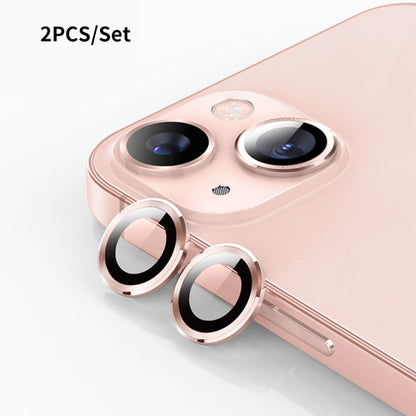 ENKAY Hat-Prince Aluminium Alloy + Tempered Glass Camera Lens Cover Film Ring for iPhone 13 / 13 mini