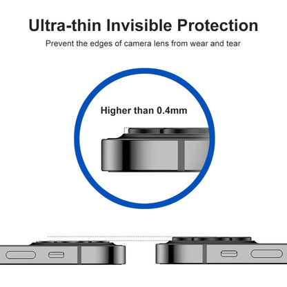 ENKAY Hat-Prince Aluminium Alloy + Tempered Glass Camera Lens Cover Film Ring for iPhone 13 / 13 mini