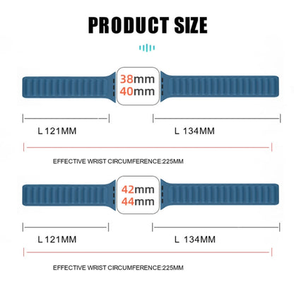 Silicone Magnetic Strap Watchband For Apple Watch Series, 7 41mm / 6&SE&5&4 40mm / 3&2&1 38mm, 7 45mm / 6&SE&5&4 44mm / 3&2&1 42mm
