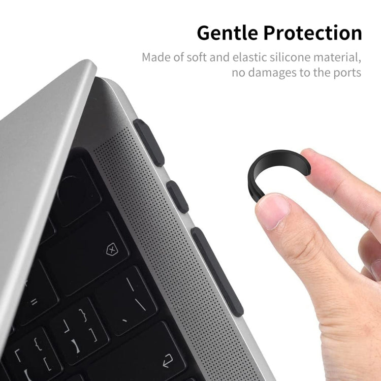 ENKAY Hat-Prince Silicone Anti-dust Plugs for MacBook Air 13.6 2022/2024 A2681 (M2) / A3113 (M3)