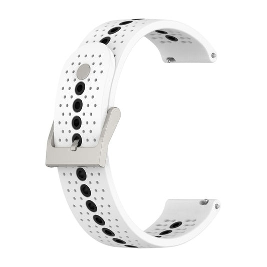 Two-Color Silicone Breathable Strap, For Samsung Galaxy Watch Active 2 40mm, For Samsung Galaxy Watch Active 2 44mm, For Samsung Galaxy Watch 3 41mm, For Samsung Galaxy Watch 42mm