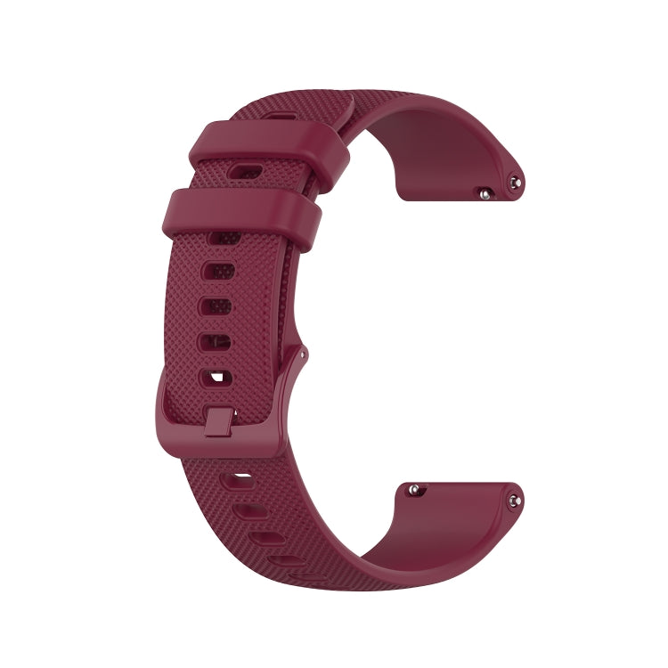 20mm Checkered Silicone Strap, For Samsung Galaxy Watch 4 40mm / 44mm, For Samsung Galaxy Watch 4 Classic 42mm / 46mm, For Samsung Galaxy Watch 3 41mm, For Samsung Galaxy Watch Active 2 40mm / 44mm