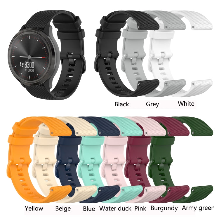 22mm Checkered Silicone Strap, For Xiaomi Haylou RT LS05S