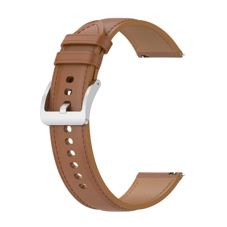 Calf Texture Sewing Thread Watchband, For Samsung Galaxy Watch 3 45mm, For Samsung Galaxy Watch 46mm, For Samsung Galaxy Gear S3 Classic / Gear S3 Frontier