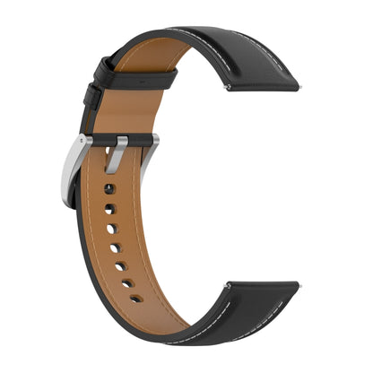 Calf Texture Sewing Thread Watchband, For Samsung Galaxy Watch 4, For Samsung Galaxy Watch 3 41mm / Watch 42mm, For Samsung Galaxy Gear S2 Classic