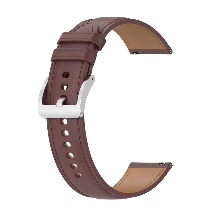 Calf Texture Sewing Thread Watchband, For Samsung Galaxy Watch 4, For Samsung Galaxy Watch 3 41mm / Watch 42mm, For Samsung Galaxy Gear S2 Classic