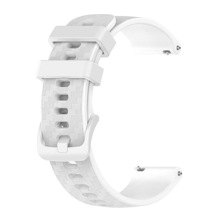 20mm Carbon Fiber Striped Silicone Strap, For Samsung Galaxy Watch 4 40mm / 44mm, For Samsung Galaxy Watch 4 Classic 42mm / 46mm, For Samsung Galaxy Watch 3 41mm, For Samsung Galaxy Watch Active 2 40mm / 44mm