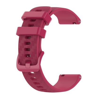 20mm Carbon Fiber Striped Silicone Strap, For Samsung Galaxy Watch Active 40mm, For Samsung Galaxy Watch 42mm, For Samsung Gear Sport, For Samsung Gear S2 Classic