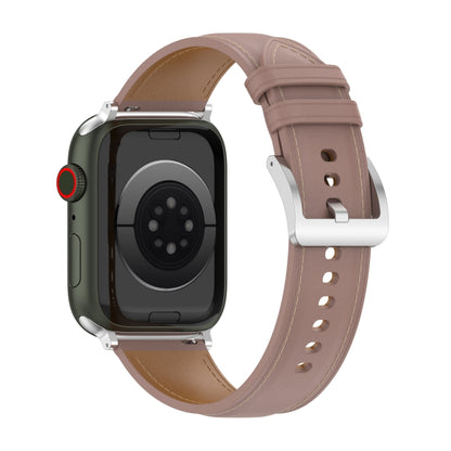 Top Layer Cowhide Sewing Watch Strap For Apple Watch Series, 7 41mm / 6&SE&5&4 40mm / 3&2&1 38mm 20mm, 7 45mm / 6&SE&5&4 44mm / 3&2&1 42mm 22mm, 7 41mm / 6&SE&5&4 40mm / 3&2&1 38mm 22mm, 7 45mm / 6&SE&5&4 44mm / 3&2&1 42mm 20mm