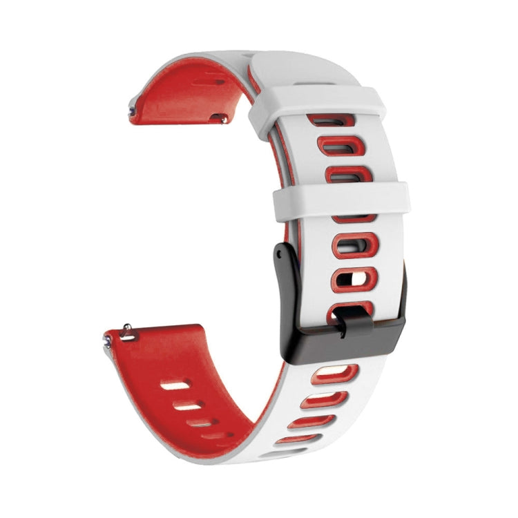 20mm Mixed-Color Silicone Strap, For Samsung Galaxy Watch 4 Classic 42mm, For Samsung Galaxy Watch 4 Classic 46mm