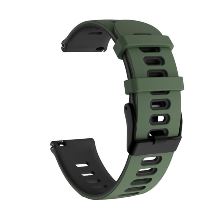 20mm Mixed-Color Silicone Strap, For Samsung Galaxy Watch 4 Classic 42mm, For Samsung Galaxy Watch 4 Classic 46mm