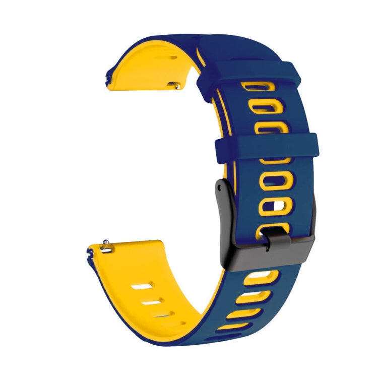 20mm Mixed-Color Silicone Strap, For Samsung Galaxy Watch 4 Classic 42mm, For Samsung Galaxy Watch 4 Classic 46mm