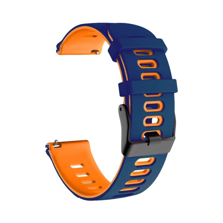 20mm Mixed-Color Silicone Strap, For Samsung Galaxy Watch 4 Classic 42mm, For Samsung Galaxy Watch 4 Classic 46mm