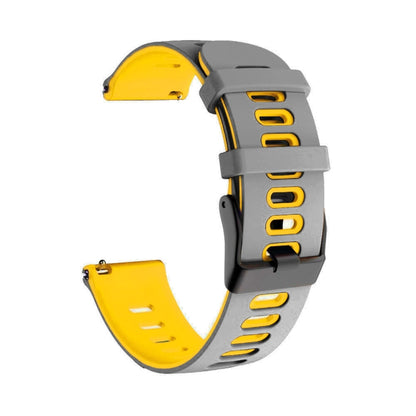 22mm Mixed-Color Silicone Strap, For Samsung Galaxy Watch 3 45mm, For Samsung Galaxy Watch 46mm