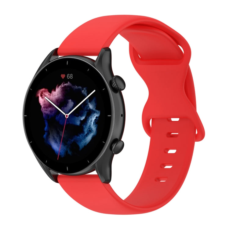 22mm Solid Color Silicone Watch Band, For Xiaomi Haylou RT LS05S