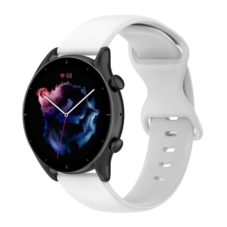 22mm Solid Color Silicone Watch Band, For Xiaomi Haylou RT LS05S