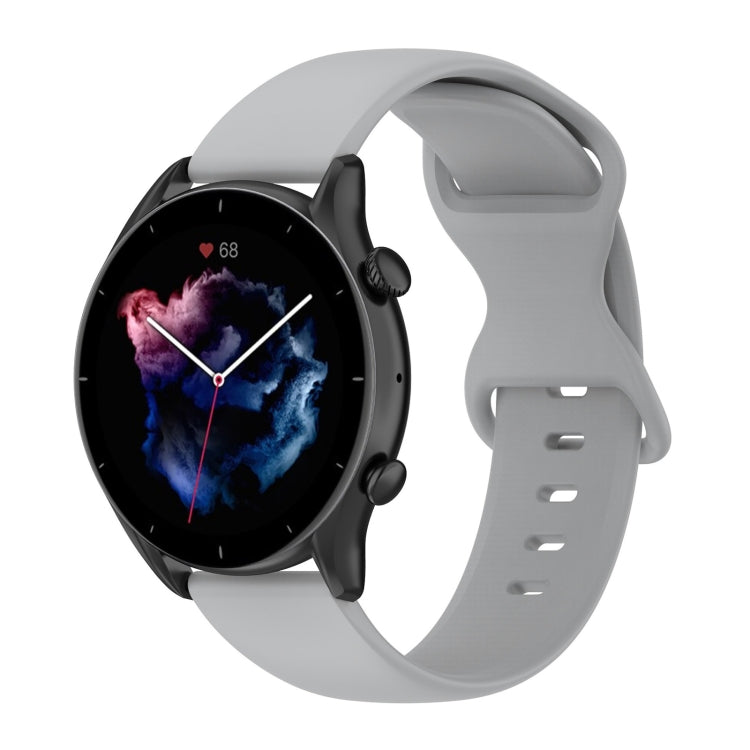 22mm Solid Color Silicone Watch Band, For Xiaomi Haylou RT LS05S