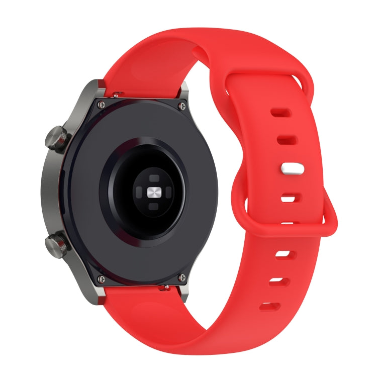22mm Solid Color Silicone Watch Band, For Xiaomi Haylou RT LS05S