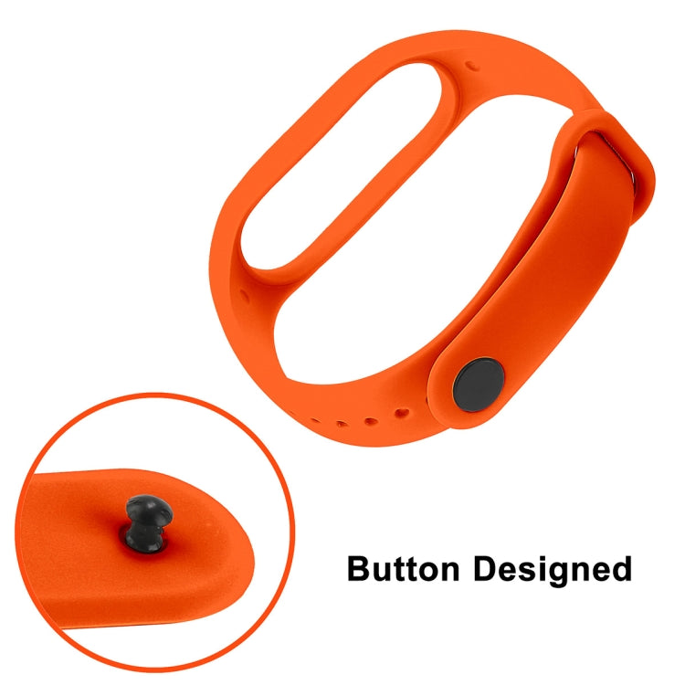 Special for Xiaomi Mi Band 7 JSM Integrated TPU Adjustable Elastic Watch Band, Orange, Pink, Black, Beige, Green, Blue