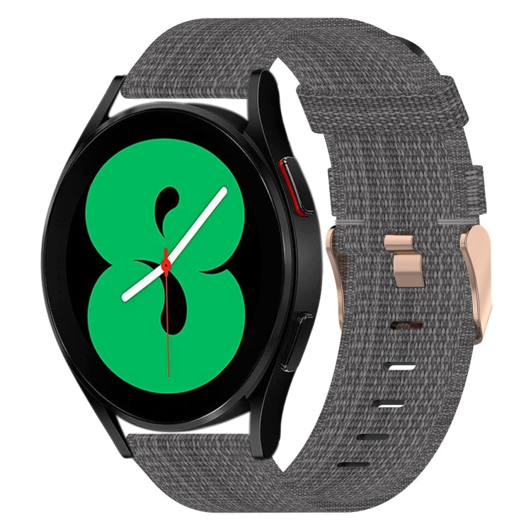 20mm Nylon Woven Watch Band, For Samsung Galaxy Watch 4 40mm, For Samsung Galaxy Watch 4 44mm, For Samsung  Galaxy Watch 4 Classic 42mm, For Samsung  Galaxy Watch 4 Classic 46mm, For Samsung Galaxy Watch 3 41mm, For Samsung Galaxy Watch Active 2 40mm