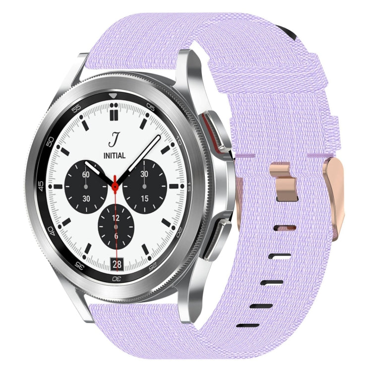 20mm Nylon Woven Watch Band, For Samsung Galaxy Watch 4 40mm, For Samsung Galaxy Watch 4 44mm, For Samsung  Galaxy Watch 4 Classic 42mm, For Samsung  Galaxy Watch 4 Classic 46mm, For Samsung Galaxy Watch 3 41mm, For Samsung Galaxy Watch Active 2 40mm