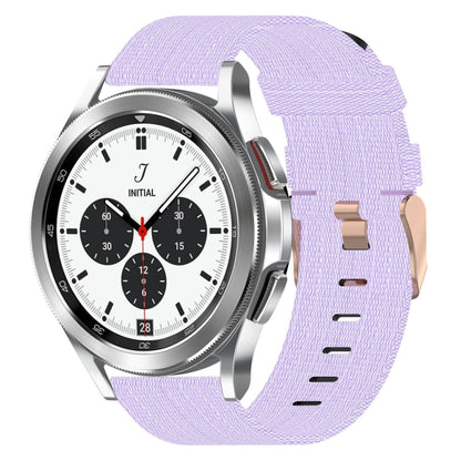 20mm Nylon Woven Watch Band, For Samsung Galaxy Watch 4 40mm, For Samsung Galaxy Watch 4 44mm, For Samsung  Galaxy Watch 4 Classic 42mm, For Samsung  Galaxy Watch 4 Classic 46mm, For Samsung Galaxy Watch 3 41mm, For Samsung Galaxy Watch Active 2 40mm