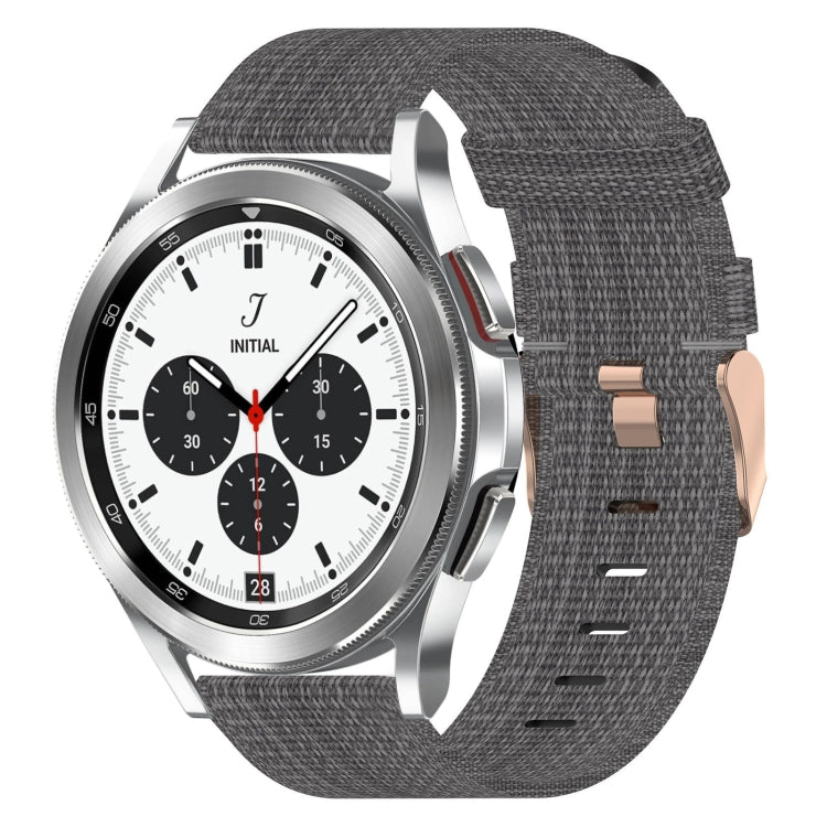 20mm Nylon Woven Watch Band, For Samsung Galaxy Watch 4 40mm, For Samsung Galaxy Watch 4 44mm, For Samsung  Galaxy Watch 4 Classic 42mm, For Samsung  Galaxy Watch 4 Classic 46mm, For Samsung Galaxy Watch 3 41mm, For Samsung Galaxy Watch Active 2 40mm