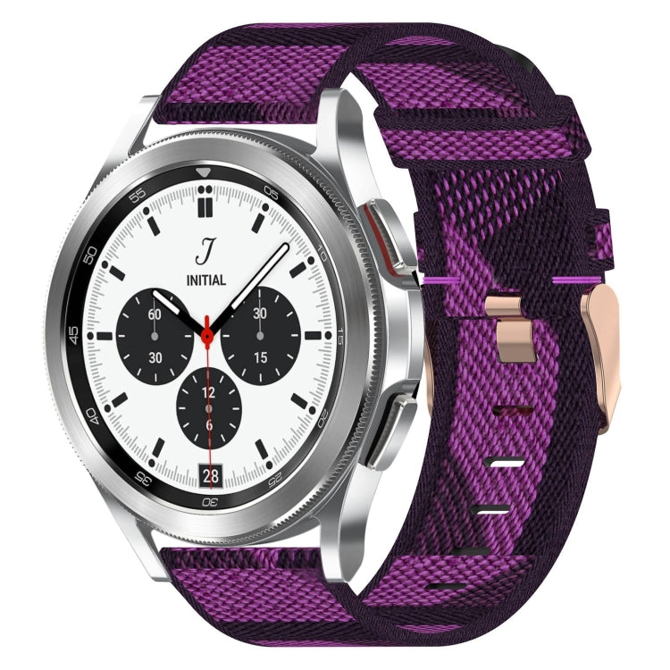 20mm Nylon Woven Watch Band, For Samsung Galaxy Watch 4 40mm, For Samsung Galaxy Watch 4 44mm, For Samsung  Galaxy Watch 4 Classic 42mm, For Samsung  Galaxy Watch 4 Classic 46mm, For Samsung Galaxy Watch 3 41mm, For Samsung Galaxy Watch Active 2 40mm