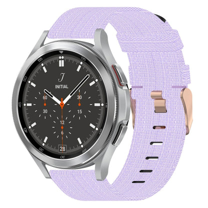 20mm Nylon Woven Watch Band, For Samsung Galaxy Watch 4 40mm, For Samsung Galaxy Watch 4 44mm, For Samsung  Galaxy Watch 4 Classic 42mm, For Samsung  Galaxy Watch 4 Classic 46mm, For Samsung Galaxy Watch 3 41mm, For Samsung Galaxy Watch Active 2 40mm
