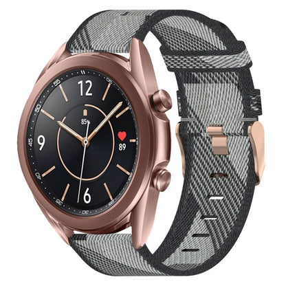 20mm Nylon Woven Watch Band, For Samsung Galaxy Watch 4 40mm, For Samsung Galaxy Watch 4 44mm, For Samsung  Galaxy Watch 4 Classic 42mm, For Samsung  Galaxy Watch 4 Classic 46mm, For Samsung Galaxy Watch 3 41mm, For Samsung Galaxy Watch Active 2 40mm