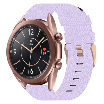 20mm Nylon Woven Watch Band, For Samsung Galaxy Watch 4 40mm, For Samsung Galaxy Watch 4 44mm, For Samsung  Galaxy Watch 4 Classic 42mm, For Samsung  Galaxy Watch 4 Classic 46mm, For Samsung Galaxy Watch 3 41mm, For Samsung Galaxy Watch Active 2 40mm