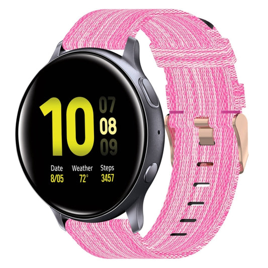 20mm Nylon Woven Watch Band, For Samsung Galaxy Watch Active 2 44mm, For Samsung Galaxy Watch Active 40mm, For Samsung Galaxy Watch 42mm, For Samsung Gear Sport, For Samsung Gear S2 Classic