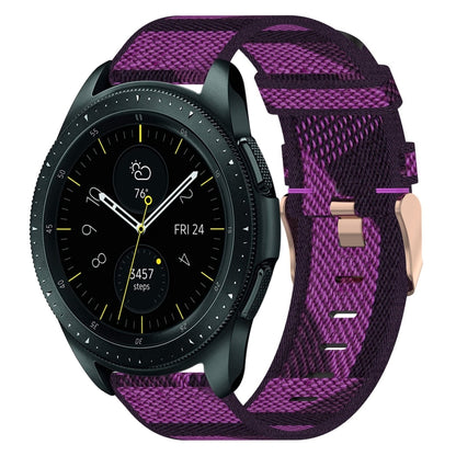 20mm Nylon Woven Watch Band, For Samsung Galaxy Watch Active 2 44mm, For Samsung Galaxy Watch Active 40mm, For Samsung Galaxy Watch 42mm, For Samsung Gear Sport, For Samsung Gear S2 Classic